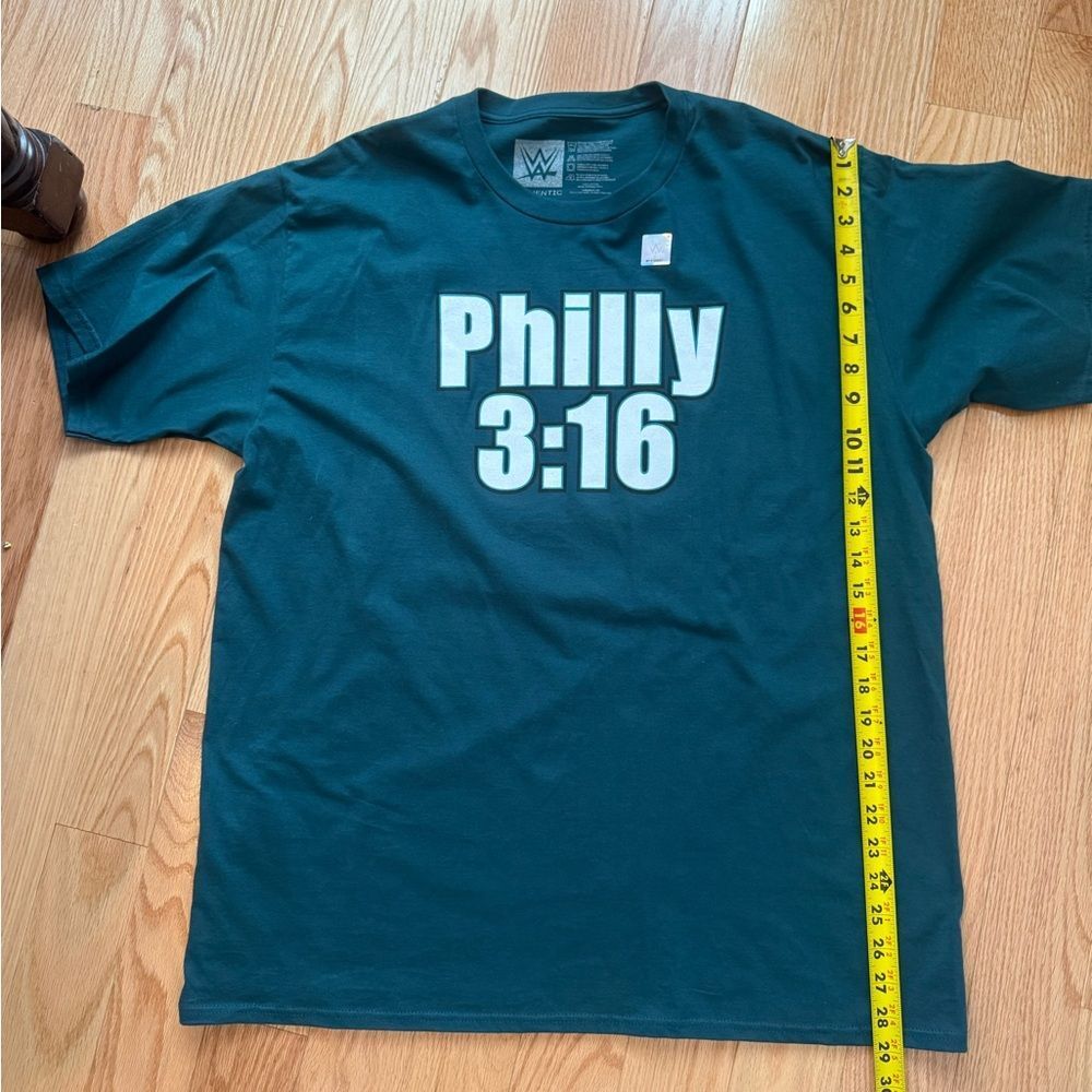 WWE Philly 3:16 Dark Green T-Shirt from wrestlemania 40 Philly themed